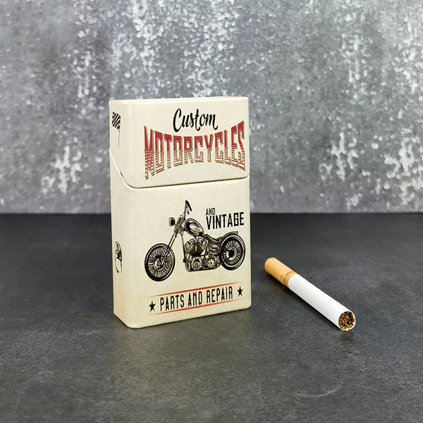 Skull 1pc Metal Cigarette Case Holder