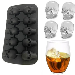 3D Skull Silicone Ice Cube Tray