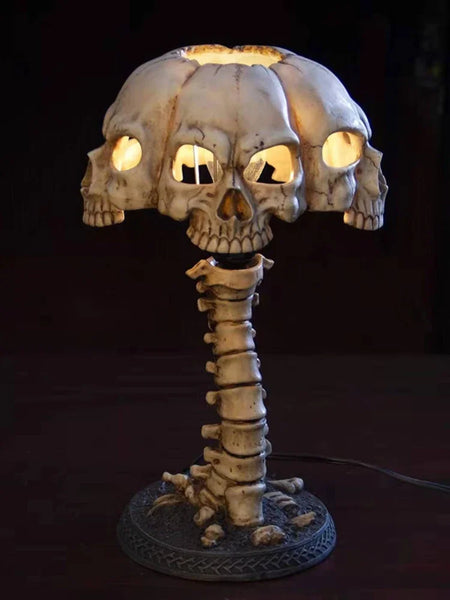 Skull Table Lamp 3D Statue Home Decoration