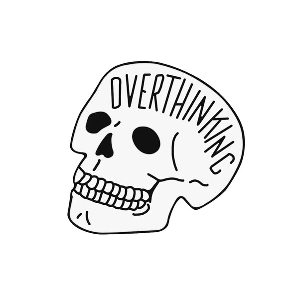 Punk Black And White Skull Lapel Pins