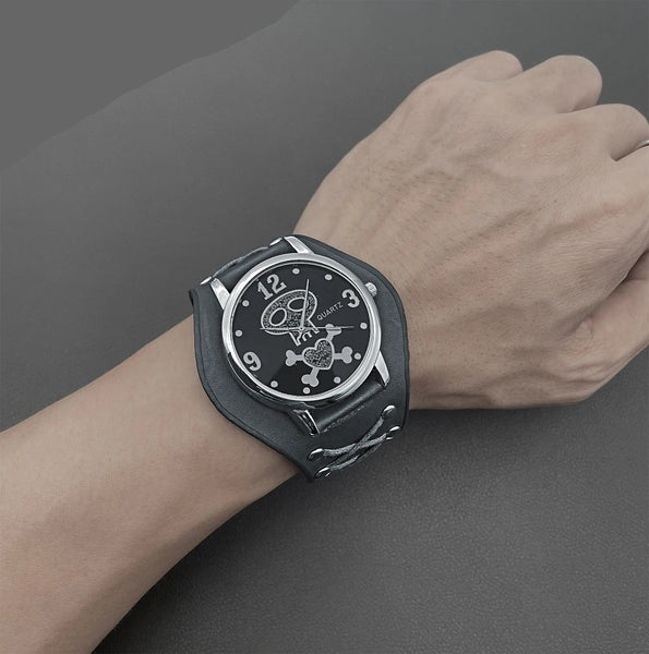 The Memento Mori Minimalist Ultra-Thin Skull Watch