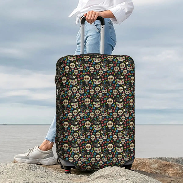 The Fiesta de los Muertos Elastic Luggage Cover