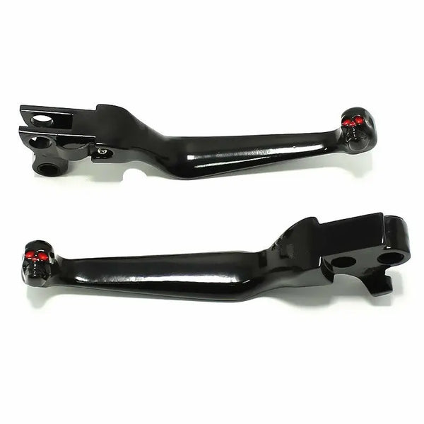 2pcs Motorcycle Skull Brake Clutch Levers For Harley