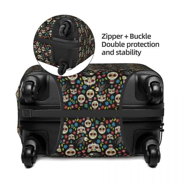 The Fiesta de los Muertos Elastic Luggage Cover