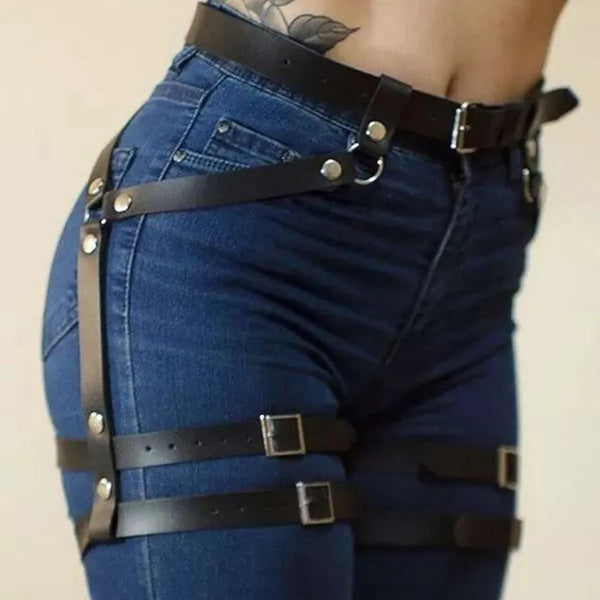 Women's Waist Leg Suspender Garter Belt Goth Accessories