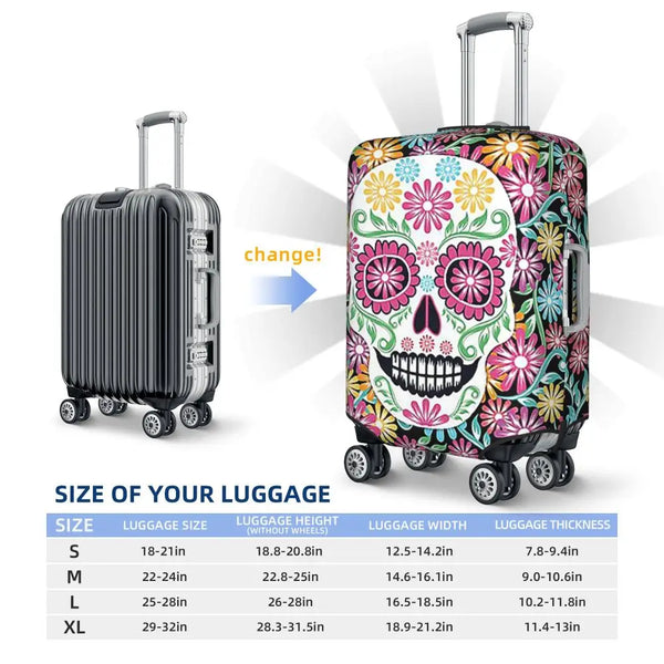 The Fiesta de los Muertos Elastic Luggage Cover
