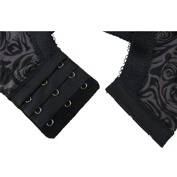 "Noir Lace" Push-Up Bralette | Structured Gothic Lingerie