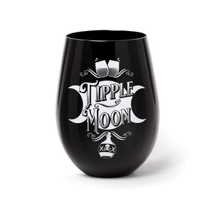 Tipple Moon Gothic Skull Wine Glass