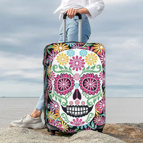 The Fiesta de los Muertos Elastic Luggage Cover