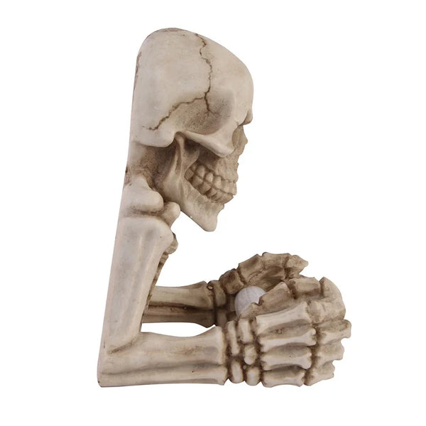 Skull Shaped Wall Mounted Toilet Roll Holder