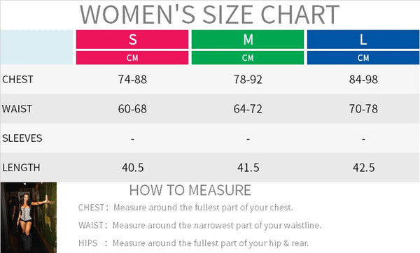 Gothic Women's Lace-up Back Zipper Corset