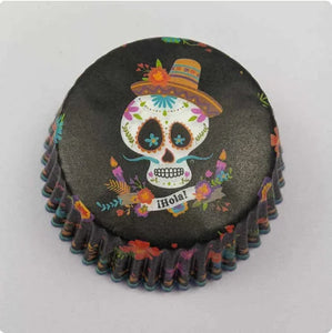 Skull Cupcake Paper Liners for Baking Muffin