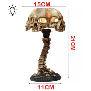 Skull Table Lamp 3D Statue Home Decoration