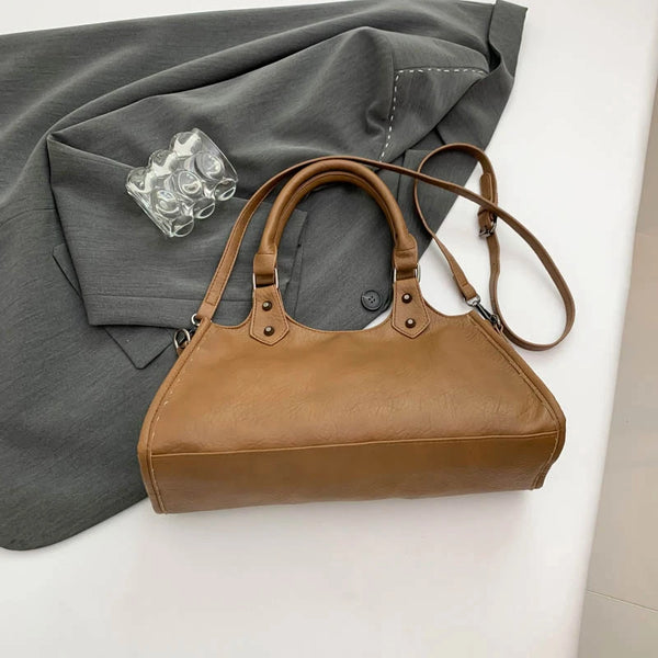 The Nocturne Large Leather Goth Handbag & Crossbody Purse