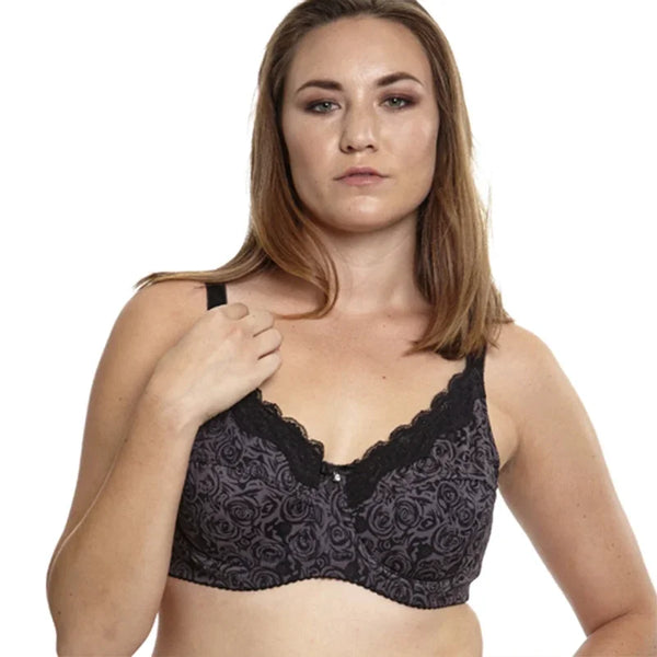 "Noir Lace" Push-Up Bralette | Structured Gothic Lingerie
