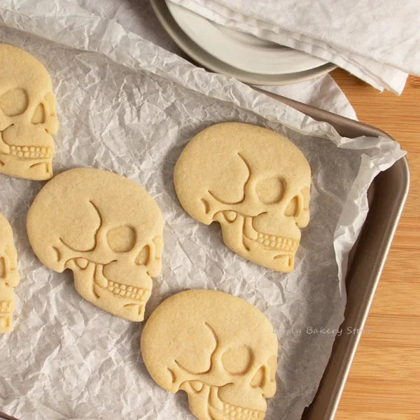 Skull Shaped Cookie Mold Stamp