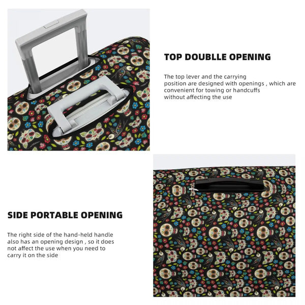 The Fiesta de los Muertos Elastic Luggage Cover