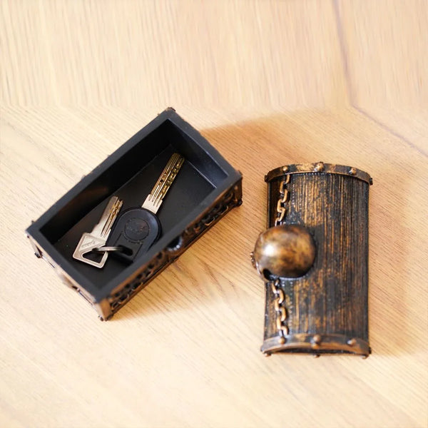 The Captain's Crypt Skull Embossed Retro Trinket Box