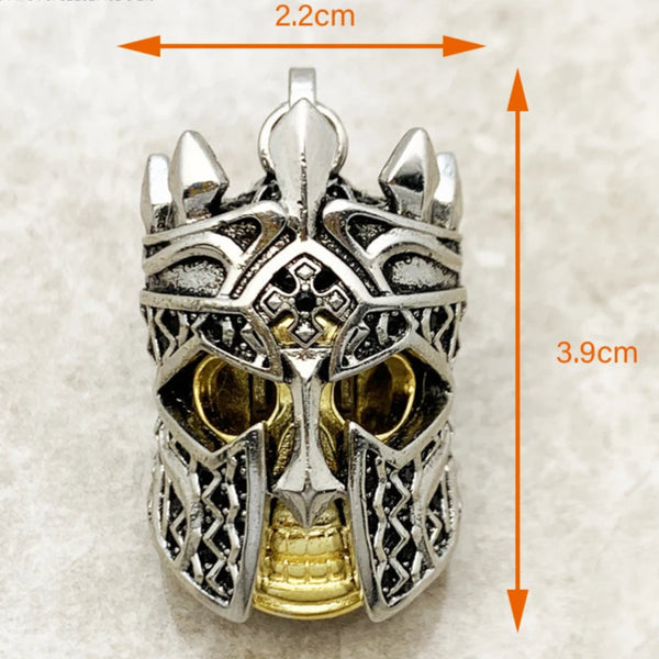 Sword With Crown Skull Knight Sterling Silver Pendants For Necklaces