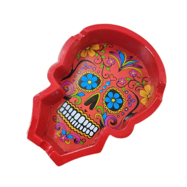 Colorful Sugar Skull Ashtray 6 Colors