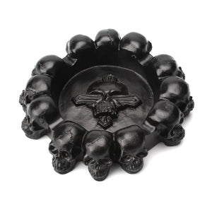 Skull Cross Head Ashtray Gothic Decor