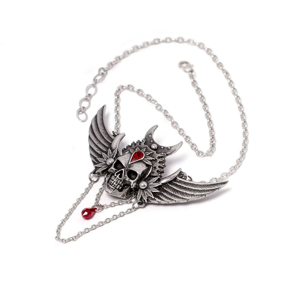 Skull And A Whisper on The Wind Immortal Ayesha Necklace