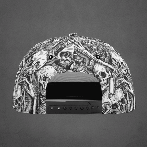 The Occult Ritual Skull & Skeletal Hands Baseball Hat