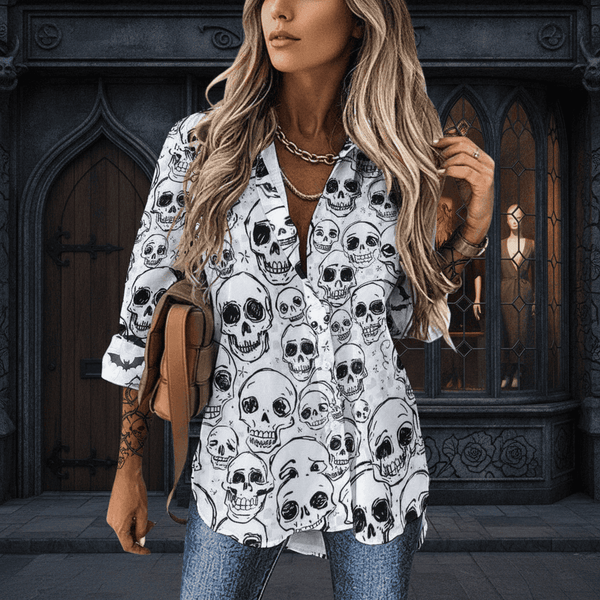 The Shadowbone Skull Blouse