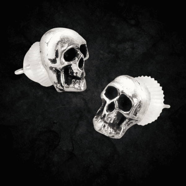The Bonebud Skull Stud Earrings