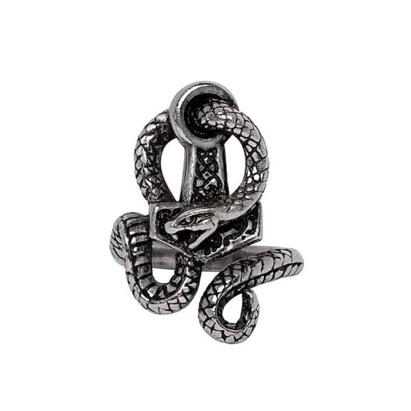 Thor’s Hammer Serpent Ring