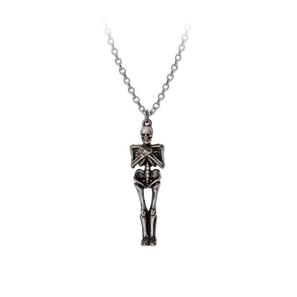 Undying Homage Two-piece Coffin And Skeleton couples Necklace