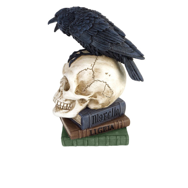 Raven Skull Nevermore Inscription A Must Have For Gothic Lovers
