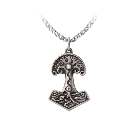 Viking-Style Hammer Pendant is Designed With Bold Celtic Patterns