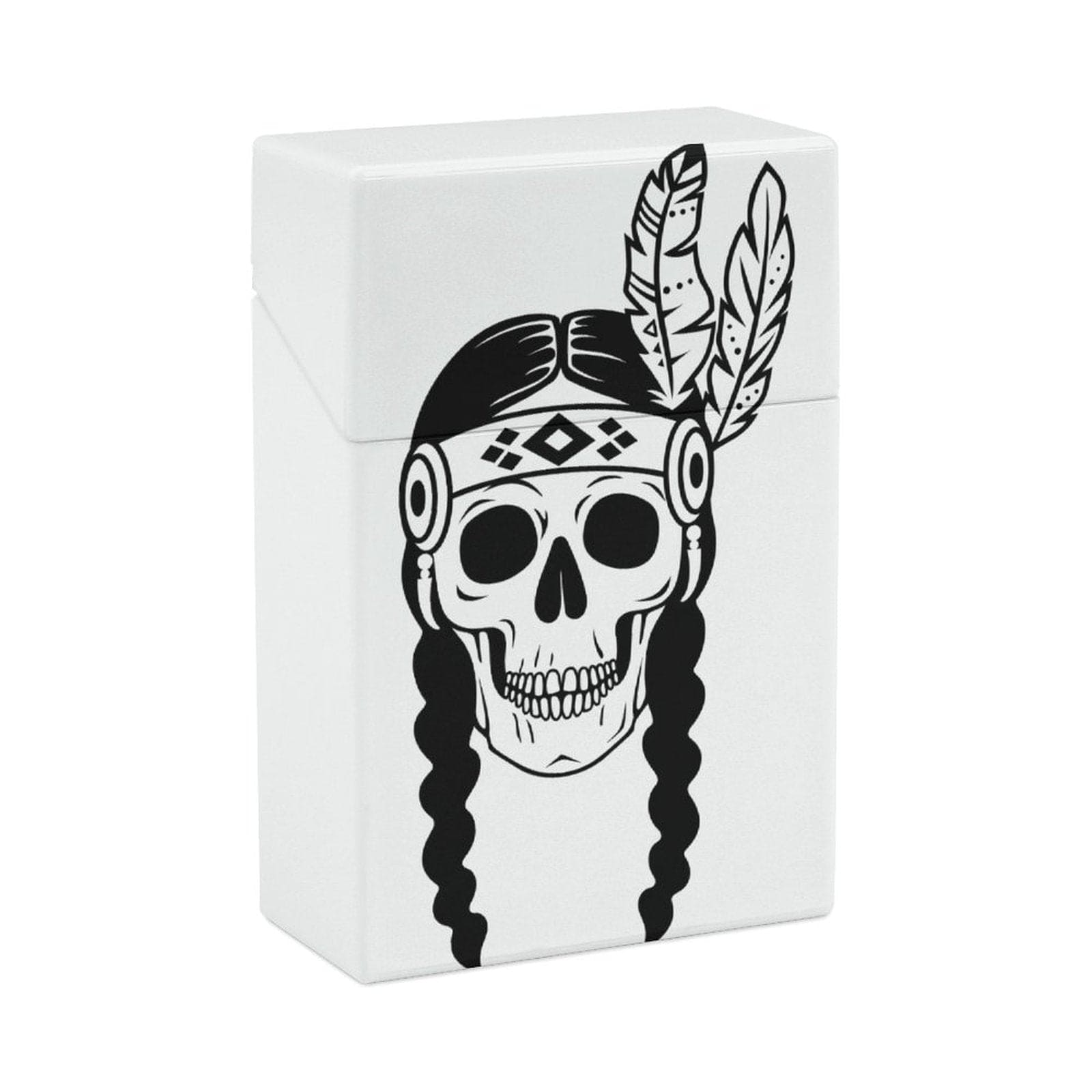 Spice up your tobacco game with our Indian Skull Cigarette Case!