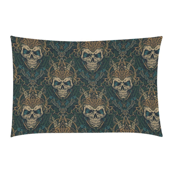 Skull With Horns 3-Piece Bedding Set