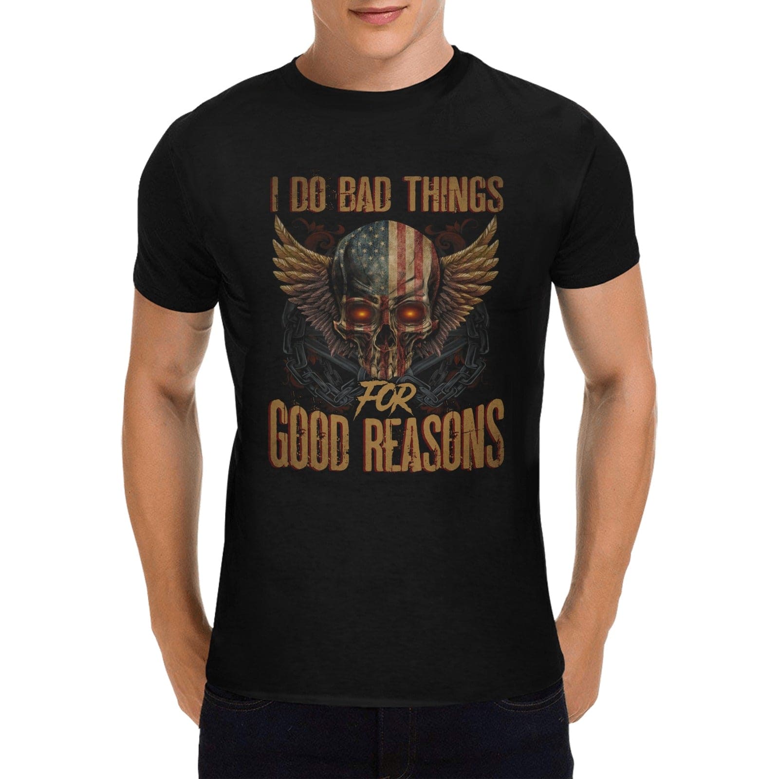 I Do Bad Things... Men's Short Sleeve T-Shirt
