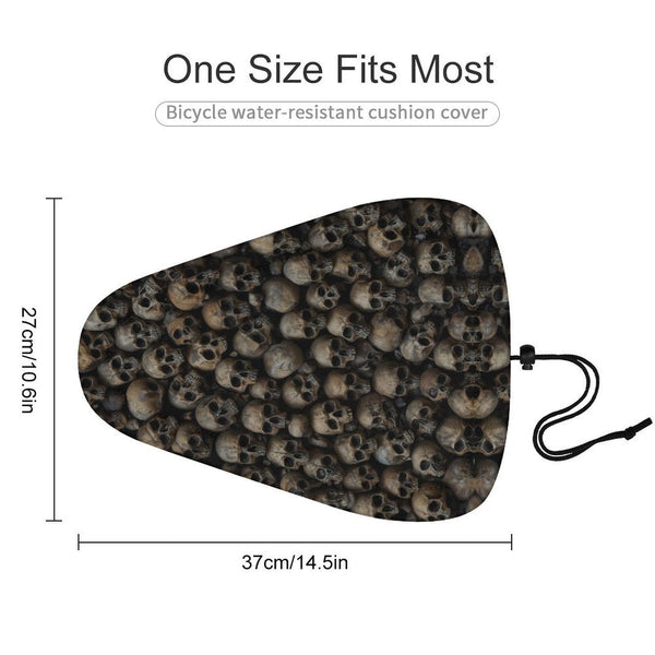 Lots Of Skulls Bike Seat Cover