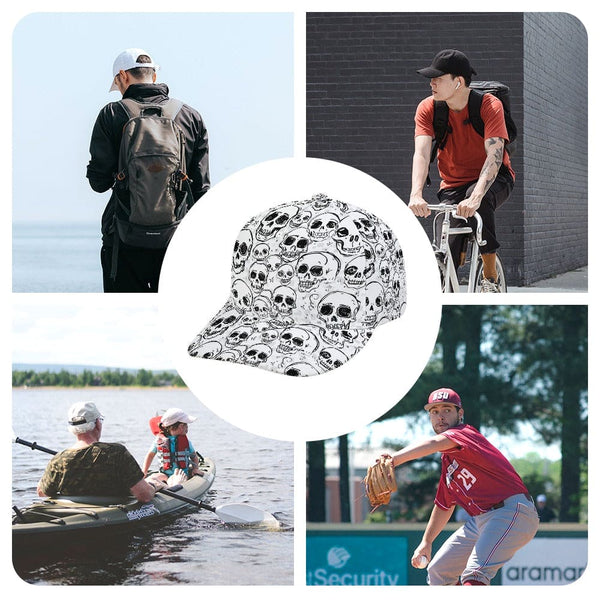 Skulls Pattern Doodle Style Baseball Cap