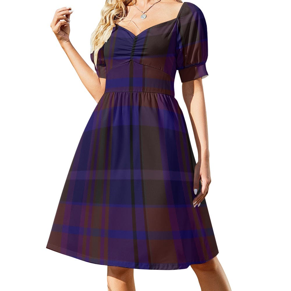 navy bridesmaid dresses groomsmen 1950s Style Retro Vintage Rockabilly Dress with Plaid Patchwork