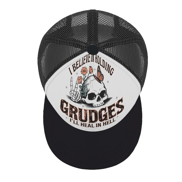 I Believe in Holding... Baseball Cap With Flat Brim Mesh Back