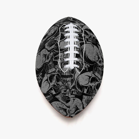 Black Skulls. Reflective Type Size 9 American Football