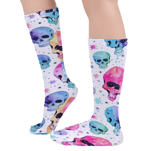 Colorful Skulls Soft & Comfortable Thick Socks