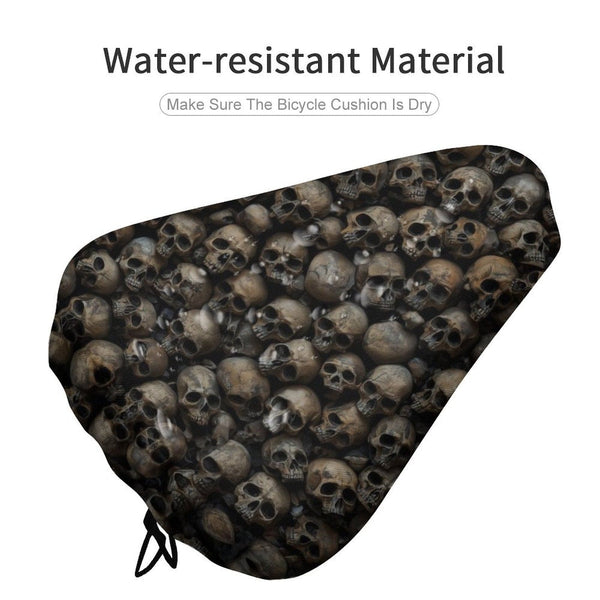 Lots Of Skulls Bike Seat Cover