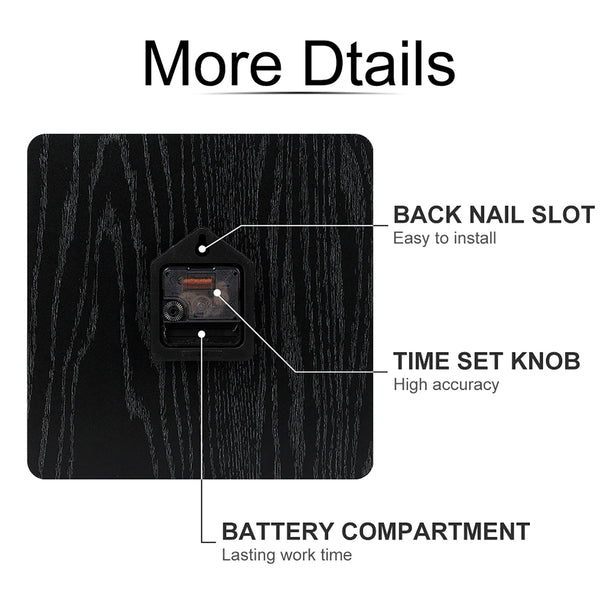 Two Skulls Square Wall Clock With Numbers