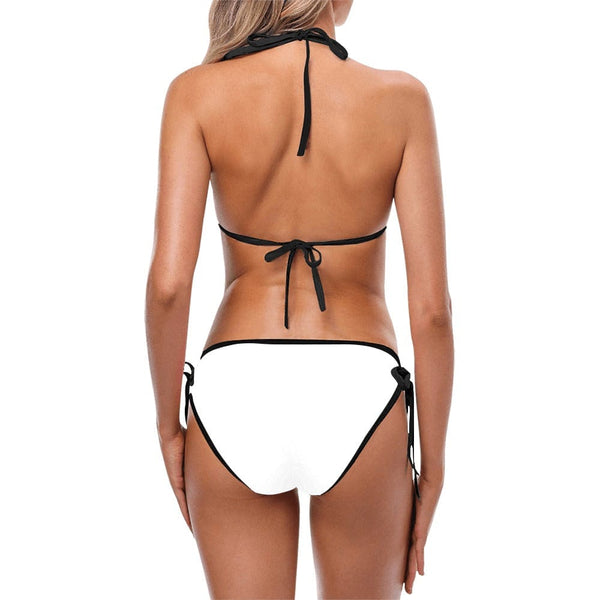 Be The Life of The Beach Party In This Unique Women's Skull Sinful Two Piece Bikini Swimsuit