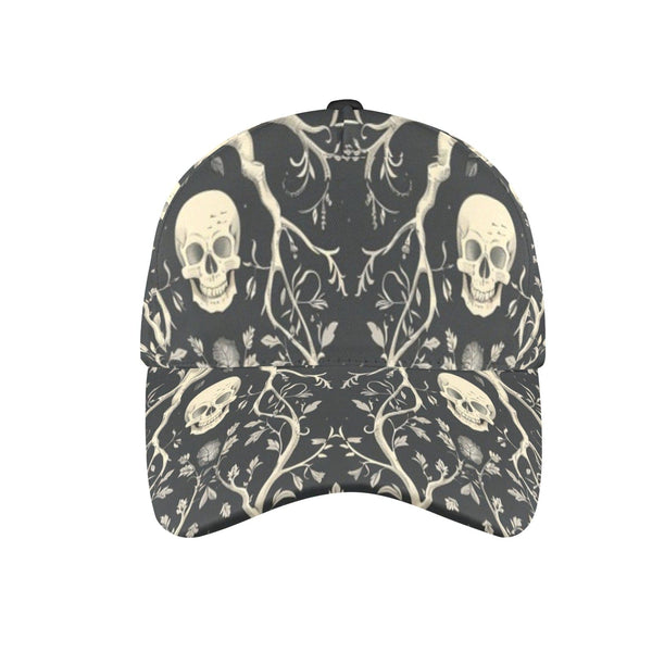 Skulls And Vines Adjustable Comfortable Fit Hat All Over Print Dad Cap