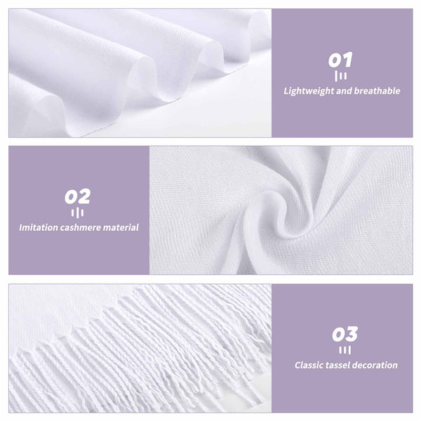 Skull Floral Vines Tassel Scarf