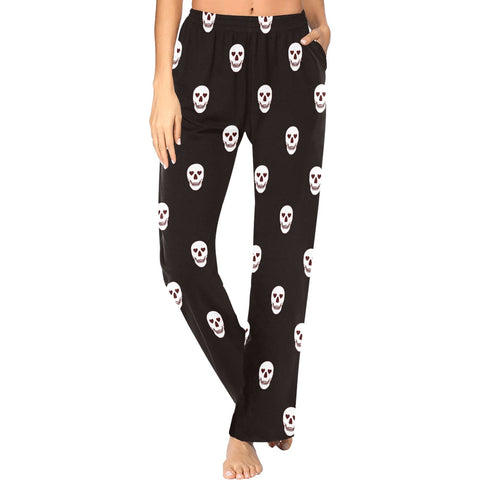 Skull Pattern Pajama Pants for Women Sleep Shorts with Drawstring Pj Shorts  for Workout at  Women's Clothing store