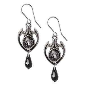 Capture The Essence Of Romance Midnight Memorial Dropper Earrings