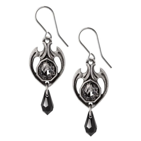 Capture The Essence Of Romance Midnight Memorial Dropper Earrings